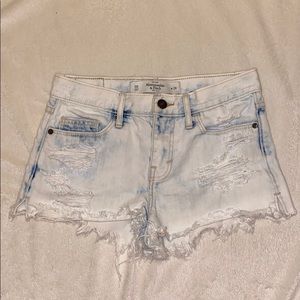 Abercrombie & Fitch Acid Wash Denim Shorts 24W